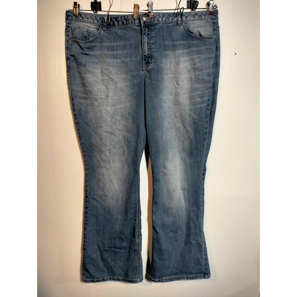 Lane Bryant boot cut light blue jeans woman plus size 24